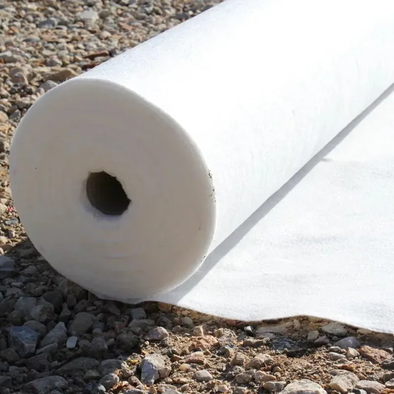 Geotextile 1-6 M Width Non-Woven Polyester And Polypropylene Black White Grey And Mixing Colors