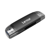 Lecteur de carte Lexar 2 en 1 double port haute vitesse USB3.2 Type C Lecteur de carte mémoire LRW310U-BNBNC