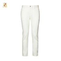 Jean slim homme en mélange de Lyocell de qualité supérieure avec coton extensible, pantalon en denim élégant pour affaires et loisirs avec poches 3D en relief