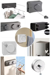 Sèche-<span class=keywords><strong>linge</strong></span> rétractable portable <span class=keywords><strong>à</strong></span> succès, sèche-<span class=keywords><strong>linge</strong></span> mural <span class=keywords><strong>extensible</strong></span> pour balcon intérieur, gain de place - Product Image 6