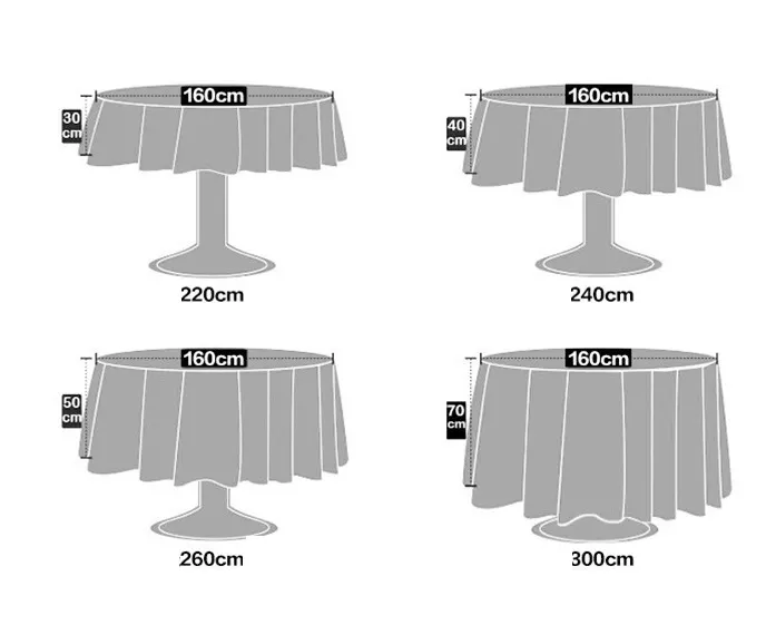 120 Inch Ronde Tafelkleed Ronde Tafelkleden Voor Huwelijksfeest // Tafelkleding Voor Bruiloften Decoraties