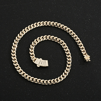 Nouveau 14k haute qualité laiton zircon Monaco chaîne cubaine bijoux mode hommes et femmes bijoux accessoires