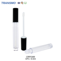 Emballages personnalisés pour tubes de gloss à lèvres de 4 ml, utilisation quotidienne, avec bouchon à vis en PETG, impression sérigraphique, contenants pour tubes de gloss à lèvres, flacon