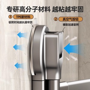 ราวแขวนผ้าขนหนูแบบหมุนได้ติดผนัง แบบหลายชั้น พับเก็บได้ ดีไซน์ทันสมัย วัสดุโลหะและ ABS - Product Image 3