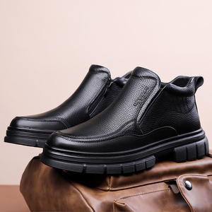 Nouveau haut sans lacet chaussures en cuir pleine fleur hommes meilleure vente de qualité vraie vache bottes formelles 38-44 exportation usine africaine de Guangzhou - Product Image 3