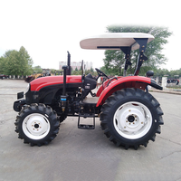 Tracteur agricole YTO EMF504 50 CV avec charrue, semoir et herse à disques pour la plantation des cultures, la culture des champs et le transport agricole