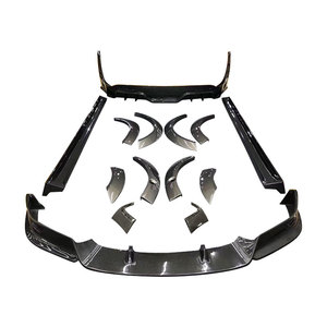 Nouveau kit carrosserie en fibre de carbone pour <span class=keywords><strong>Tesla</strong></span> <span class=keywords><strong>Model</strong></span> <span class=keywords><strong>X</strong></span> : lèvre avant, séparateur, jupes latérales, diffuseur arrière - Product Image 6