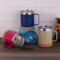 Ensemble de tasses à café isothermes à double paroi, sans BPA, personnalisées, anti-fuite, écologiques, pour le bureau, coffret cadeau pour fête, réutilisables