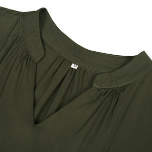 Vestidos de verano de las mujeres 2020 de <span class=keywords><strong>moda</strong></span> de las mujeres de Color sólido Casual mosca manga ropa al por mayor vestidos - Product Image 6