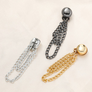 Magnetic Chain <b>Clips</b> For Trousers Alloy 12.5x15.5mm 11cm Length Silver Gold Black Gunmetal Color Geometric Shape - Product Image 4