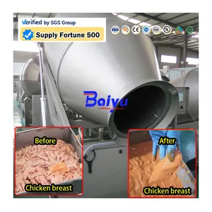 Baiyu Vente Chaude Automatique Viande Poulet Mouton Gobelet Sous Vide Traitement De La Viande Viande Marinade Machine