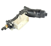 Remplacement du boîtier de filtre à huile 68308741AA 68308741AB 68308741AC compatible avec le refroidisseur d'huile du moteur, compatible avec Mopar d'origine