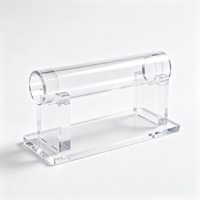 Présentoir de Comptoir Moderne Écologique en Acrylique Transparent Orienté Scène pour Bracelets, Joncs et Montres
