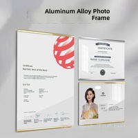 Cadre photo mural multifonctionnel en acrylique fait main sans perçage pour affichage de profils d'enseignants et de certificats d'honneur A3/A4