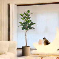 Plantes artificielles en caoutchouc en pot de 160 cm en gros, faux arbre d'intérieur, écologique, ignifuge, pour le sol, verdure domestique