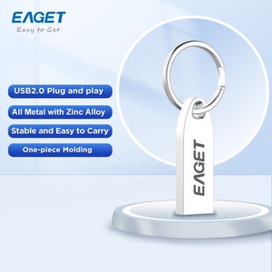 EAGET Custom Logo 8GB USB 2,0 Memory Stick OEM Metal U Disk Thumb Drive Cle <span class=keywords><strong>16GB</strong></span> 32GB 64GB New Pendrive Flash Drives - Product Image 4
