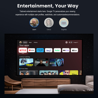 Projecteur vidéo LED HD 4K 3D Google TV Dangbei Mars Pro 2, projecteur d'écran miroir 4K, projecteur laser 4K