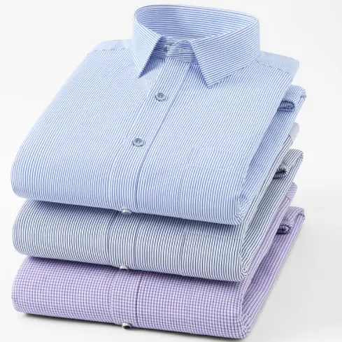 Camisa do trabalho de manga longa do algodão 100%, camisa branca da cor sólida do oem para homens, camisas formais do trabalho
