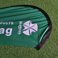 Drapeau de plumes coupe-vent imprimé personnalisé sur mât en aluminium bannière de fierté pour la publicité offre promotionnelle sur les drapeaux