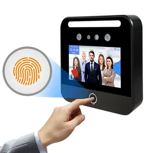 Web Cloud Software Punch Timekeeper Biometric Face Fingerprint Employee Time Attendance Device