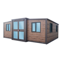 Maison conteneur moderne extensible, directement de l'usine, avec chambre et salle de bain, maison modulaire préfabriquée minimaliste pour usage résidentiel