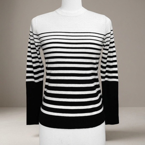 เสื้อสเวตเตอร์ไหมพรมคอตตอนแคชเมียร์แขนยาวทรงแบทวิงสำหรับผู้หญิงแฟชั่นฤดูหนาว  แบบหนา  ติดกระดุม  คอวี - Product Image 3