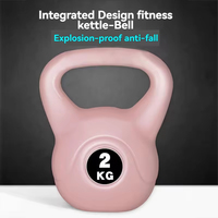 Kettlebell Relleno de Arena, Directo de Fábrica OEM, Colorido, de PVC, para Entrenamiento en Casa, Equipo de Ejercicio para Fortalecimiento Muscular Femenino