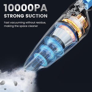 2024 nuevo 7000pa aspiradora de coche portátil de gran potencia aspiradora de mano recargable por USB - Product Image 4