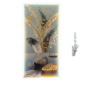 Set di Tre Dipinti in Cristallo e Porcellana con Motivo di <span class=keywords><strong>Cervo</strong></span>, Arte Moderna di Lusso per Soggiorno, Decorazione Casa, Supporto in Tela, Vendita all'Ingrosso - Product Image 4