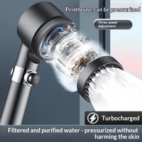 Cabezal de ducha de pared con filtro presurizado de efecto lluvia intensa, moderno y minimalista, con acabado galvanizado, para uso transfronterizo