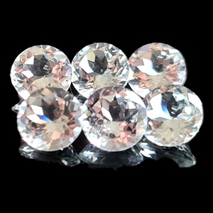 Topaze blanche pierres précieuses rondes de coupe régulière toutes les formes et tailles coupées sur les commandes personnalisées dans les prix de gros dans tous les autres types de Natu - Product Image 4