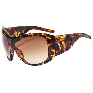 Shield <b>Sunglasses</b> Women Full Rim UV400 Fashion Outdoor Protection <b>Oversize</b> Red - Product Image 5