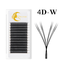 Cils en Y 2D à pointe unique, faits à la main, doux, naturels, en forme de trèfle, fournitures d'extensions de cils