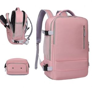 Large Capacity Custom Dual USB <b>Backpack</b> New Arrival Multi-Pocket Design for Travel School Waterproof Polyester Lining Oxford - Product Image 4