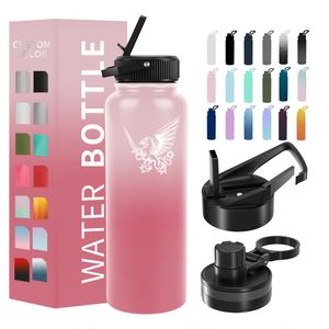 Wholesales Custom Hot Water <b>Bottle</b> Sports Leak-proof Custom Logo Vacuum Flasks With Custom Logo - Product Image 4
