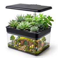 Système de culture hydroponique intelligent pour jardin intérieur à 12 modules, compatible avec la création de micro-paysages DIY