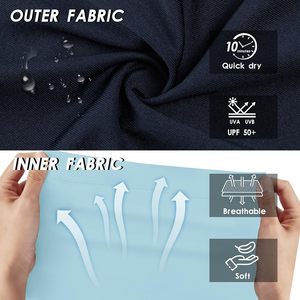 Custom Mens Swim Trunks 7 Inch Board Shorts With Compression Liner Quick Dry Pockets - Product Image 5