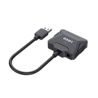 Adaptateur SATA vers USB 3.0 avec câble pour disque dur SSD/HDD SATA III de 3,5 et 2,5 pouces, convertisseur de disque dur prenant en charge UASP