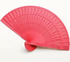 Multicolor Wooden Folding Fan Vintage Bamboo With Carved Animal Design Home Decoration for Wedding or Birthday - Product Image 6