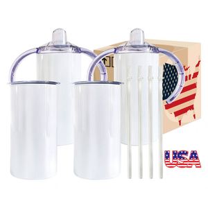 Vasos Antiderrames para Niños de 12 oz, Rectos e Irrompibles, Termos para Bebés de 12 oz para Sublimación en Blanco, Disponibles en el Almacén de EE. UU. - Product Image 1