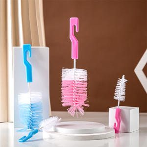 Soft Reusable Newborn <strong>Kids</strong> Washing Nipple Product Silicone Travel Baby Bottle Cleaning Brush <strong>Set</strong> - Product Image 6