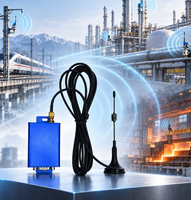Modem Radio Nirkabel Industri 2W Jangkauan Jauh 3 - 5KM RS232 RS485 GFSK Transceiver Data Nirkabel untuk Pemantauan Jarak Jauh