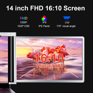 Une connexion de type C Plug and Play 14 "FHD support extensible moniteur <span class=keywords><strong>portable</strong></span> à double écran pour ordinateurs portables - Product Image 2