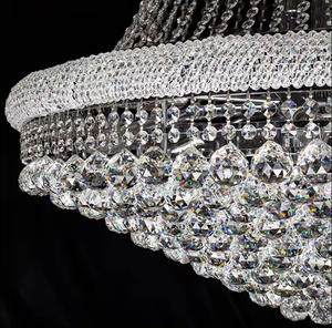 Zeal <b>Lighting</b> Project <b>Decoration</b> Showroom Large Luxury Long Crystal Chandelier for High Ceiling - Product Image 6