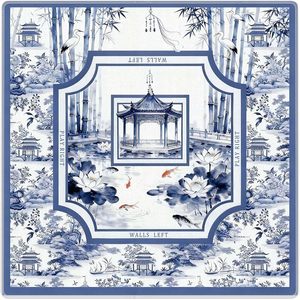 欧美蓝调硅藻泥麻将桌垫轻奢高端防水防滑防油 - Product Image 2