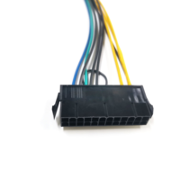 Câble d'alimentation PSU personnalisé 10 broches vers 24 broches 12V en cuivre étamé, 20cm, isolation PVC, faisceau de câbles d'adaptateur d'alimentation pour ordinateur