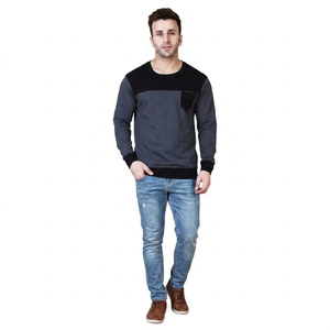 Sudaderas de Cuello Redondo para Hombre de Nuevo Diseño, Sudadera Básica Cómoda de Secado Rápido con Logotipo Personalizado Más Vendida, Mezcla de Algodón - Product Image 1