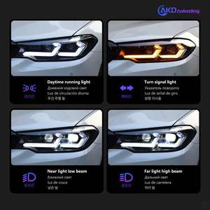 ไฟหน้ารถสำหรับ BMW G30 17-21 Matrix DRL สำหรับ530i 525i 540i 535i ไฟหน้า LED สีขาวอุ่นสภาพใหม่ - Product Image 4