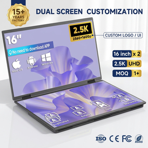 Produits tendances OEM, Nouveautés, Moniteur portable, Double écran pour ordinateur portable, Triple écran portable LED, Triple écran pour ordinateur portable - Product Image 1