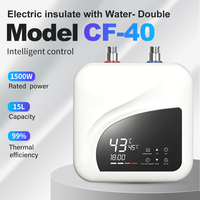 Chauffe-eau électrique portable 15L personnalisable avec contrôle intelligent et induction pour douche